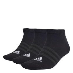 adidas Thin And Light Sportswear Low-cut Socks 3 Pairs, Calcetines Unisex adulto, Black / White, 40-42