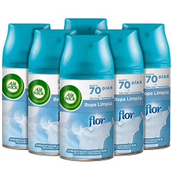 Air Wick Freshmatic Recambio Flor Ropa Limpia 250ml (Pack de 6)