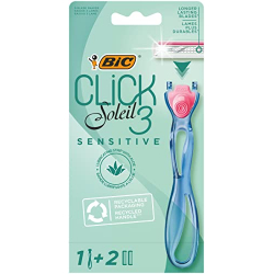 BIC Click 3 Soleil Sensitive (1 mango + 2 recambios)