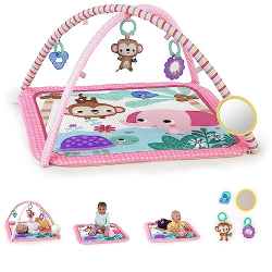 Bright Starts Floral Safari Playmat Activity Gym | 12813