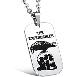 Cadena con Chapa The Expendables Death Skull & Crow