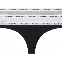 Chollo - Calvin Klein Modern Logo Thongs 3-Pack | 000QD5209EMPI