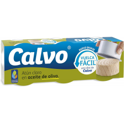 Calvo Atún Claro en Aceite de Oliva 65g (Pack de 3)