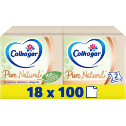 Chollo - Colhogar Servilletas Pure Natural 100 uds (Pack de 18)