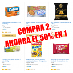 Chollo - Compra 2 unidades y ahorra el 50% en 1 en Amazon