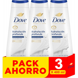 Chollo - Dove Advanced Care Gel de Ducha Hidratación Profunda 400ml (Pack de 3)