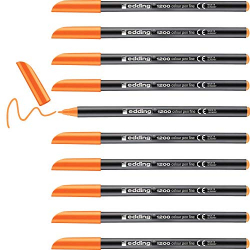 Chollo - edding 1200 Colour Pen Fine Naranja Neón (Pack de 10)