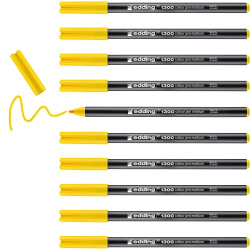 edding 1300 Colour Pen Medium (Amarillo) [Pack de 10]