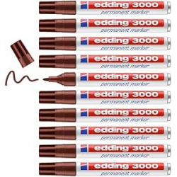 Chollo - edding 3000 permanent marker (Marrón) [Pack de 10]