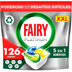 Fairy Platinum Todo en 1 Limón (Pack de 126)