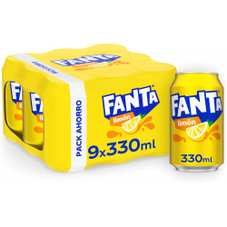 Chollo - Fanta Limón Lata 33cl (Pack de 9)