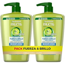 Garnier Fructis Fuerza y Brillo Champú 1L (Pack de 2)