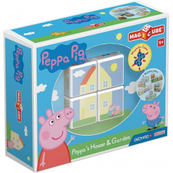 Geomag Magicube Peppa Pig Casa y Jardín de Peppa | Toy Partner 00050