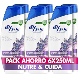 Chollo - H&S Nutre y Cuida Champú Anticaspa 250ml (Pack de 6)