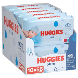 Chollo - Huggies Pure Toallitas 56 uds (Pack de 10)