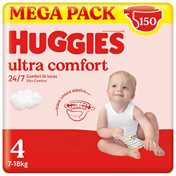 Chollo - Huggies Ultra Comfort Disney Talla 4 (7-18 kg) 50 pañales (Pack de 3)