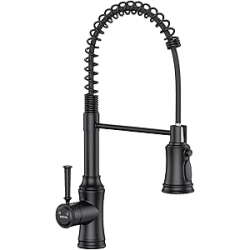 Chollo - HURRAN Kitchen Faucet 360 Swivel Pull Down Sprayer | BHUR0060ABLEUY-TH-BK