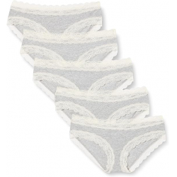 Iris & Lilly Cotton and Lace Hipster Knickers (Pack de 5) | BELK014M5-LB