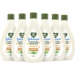 Chollo - Johnson's Naturally Sensitive Champú 395ml (Pack de 6)