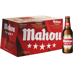 Mahou Cinco Estrellas Botella 25cl (Pack de 24)