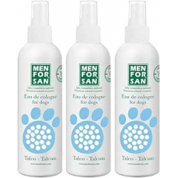 MENFORSAN Agua de Colonia Talco para Perros 125ml (Pack de 3)