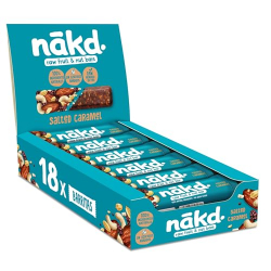 Nākd Salted Caramel Raw Fruit & Nut Salted Bar 35g (Pack de 18)