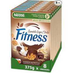 Chollo - Nestlé Fitness Chocolate Negro 375g (Pack de 8)