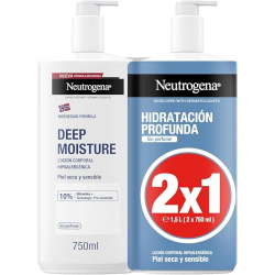 Neutrogena Hidratación Profunda Loción Hipoalergénica 750ml (Pack de 2)