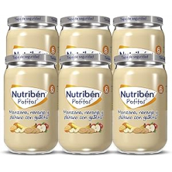 Chollo - Nutribén Potitos de Manzana, Naranja y Plátano con Galleta 235g (Pack de 6)