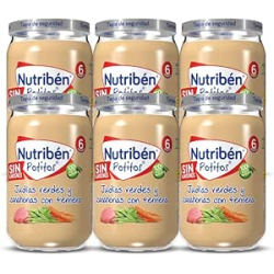 Chollo - Nutribén Potitos Judías Verdes y Zanahorias con Ternera 235g (Pack de 6)