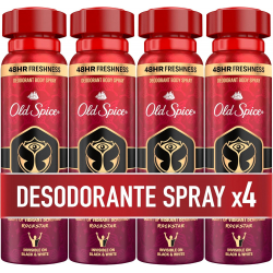 Old Spice Rockstar Tomorrowland Desodorante Body Spray 150ml (Pack de 4)