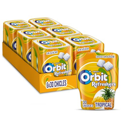 Chollo - Orbit Refreshers Tropical Bote 30 grajeas (Pack de 6)