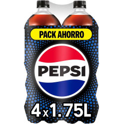 Pepsi Zero Azúcar 1.75L (Pack de 4)