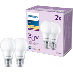 Chollo - Philips LED Bulb 60W A60 E27 (Pack de 2) | 929002306282