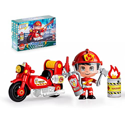 Chollo - Pinypon Action Moto de Bombero | Famosa 00014783