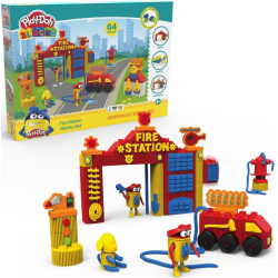 Chollo - Play-Doh Blocks Set de Bloques Estación de Bomberos | B3405