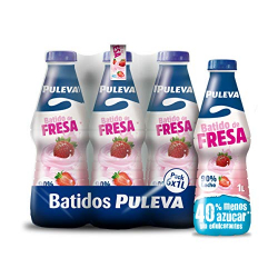 Chollo - Puleva Batido de Fresa Botella 1L (Pack de 6)