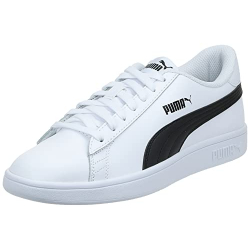 Chollo - PUMA Unisex Adults' Fashion Shoes SMASH V2 L Trainers & Sneakers, PUMA WHITE-PUMA BLACK, 36