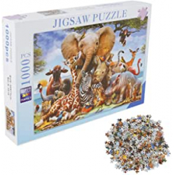 Puzzle Mundo animal 1000 piezas - Harupink