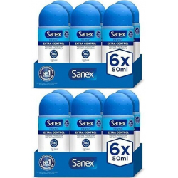Chollo - Sanex Dermo Extra Control Desodorante Antitranspirante Roll-on 50 ml (Pack de 12)