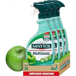 Chollo - Sanytol Multiusos Manzana Spray 750ml (Pack de 4)