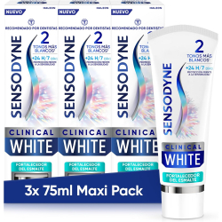 Chollo - Sensodyne Clinical White Fortalecedor de Esmalte 75ml (Pack de 3)