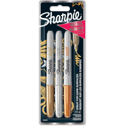 Chollo - Sharpie Permanent Marker Metallic Colours (Set de 3) | 1986006