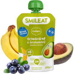 Chollo - Smileat Pouch Ecológico Aguacate y Arándanos 100g