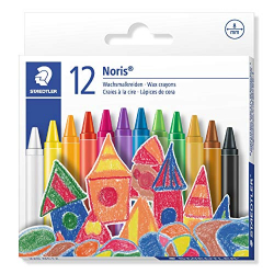STAEDTLER Noris 220 Wax Crayons (Set de 12) | 220 NC12
