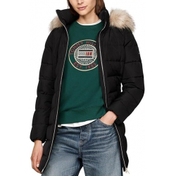 Tommy Hilfiger Heritage Tyra Down Fur-Trim Hooded Coat | WW0WW43234BDS