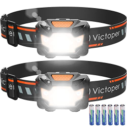 Victoper Linterna Frontal LED (Pack de 2)